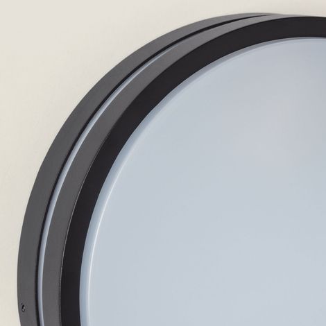 Deckenleuchte Rund Außen Aluminium Ø285 mm Kadam Schwarz (1/5)