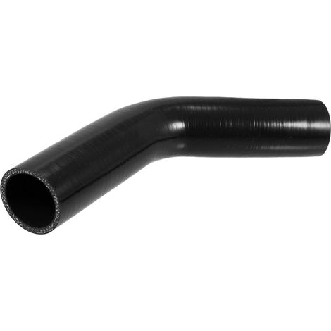 Coude Silicone 45 Degrés - 1 Pièce - Noir - Diamètre 45mm - Refroidissement Moteur - Universel (1/5)