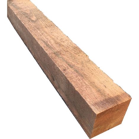 Pfosten kd-braun sägerauh 9 x 9 x 210 cm