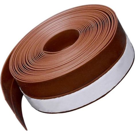 CCYKXABande D’étanchéité pour Fenêtre et Porte Auto-adhésive 10 M Silicone Caoutchouc, Couleur Café,1 Rouleau,Souple et Adhésif Fort, pour Hiver et Usages (1/5)