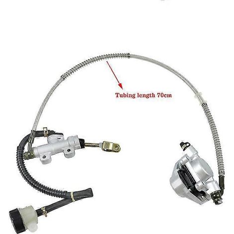 Système d'accessoires de freins hydrauliques arrière pour quad/moto tout-terrain 150cc, 200cc et 250cc : étrier et pompe hydraulique.