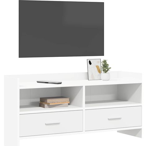 Mobile TV Armadietto TV Mobile Porta TV 100 x 33 x 47 cm Bianco Legno ingegnerizzato (1/5)