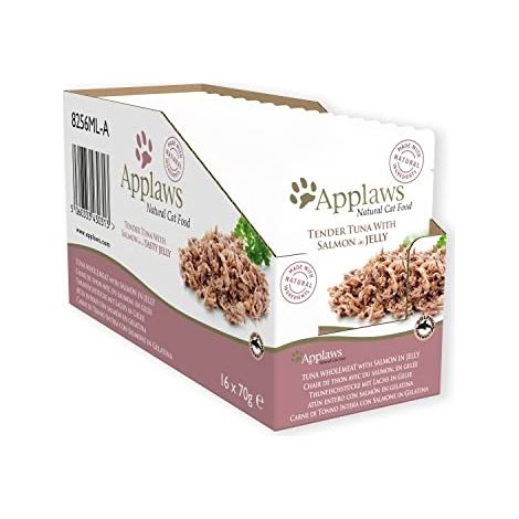 Applaws Sobre Filete de Atun y Salmón en Gelatina para Gatos - 70 g
