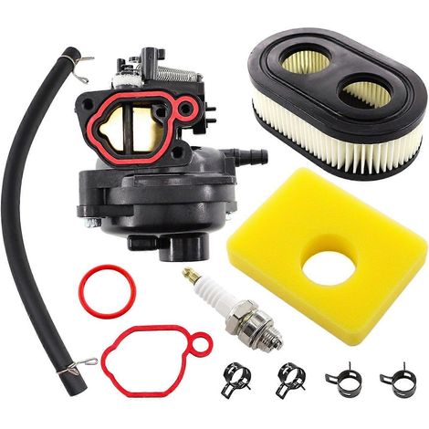 Kit de filtre à air et carburateur 799584 592361 pour moteurs Briggs & Stratton 550EX, 725EXI, 625EX, 675EX 140cc, TB110 et TB200. Joint de carburateur et bougie d'allumage inclus. (1/5)
