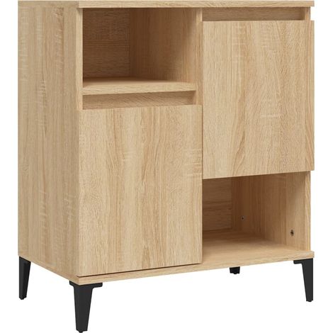 Credenza cassettiera mobile contenitore organizer cucina soggiorno salotto sonoma 60 x 35 x 70 cm legno ingegnerizzato marrone 020031610