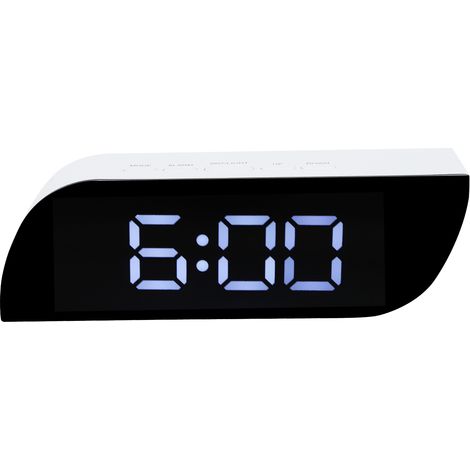 LED-Digitalwecker, 12-/24-Stunden-Anzeige, Helligkeit einstellbar, GHY-0801, weiß (1/5)