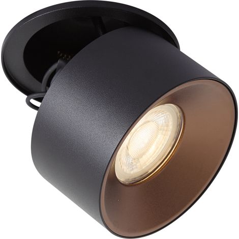 QAZQA Foco empotrable moderno negro GU10 50mm - Echo (1/5)