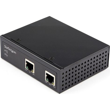 StarTech.com Gigabit PoE Extender Industriale 60W - 802.3 bt PoE+/PoE++ UTP PD Power over Ethernet network range extender/repeater - Ripetitore PoE 100m - IP-30 - 40C +75C (1/4)