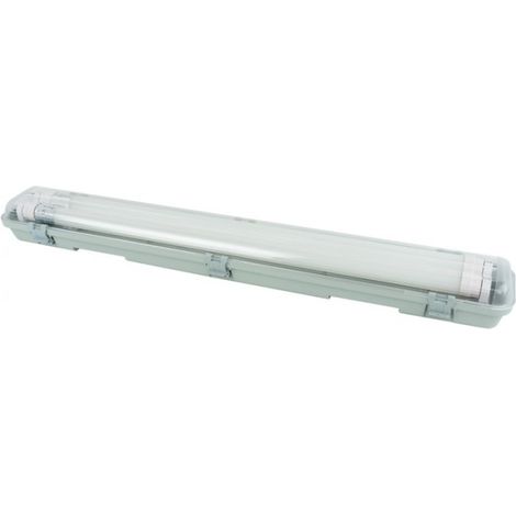 Réglette étanche IP65 à 2 tubes LED 60cm 6500K 1800lm Eco Light (1/5)