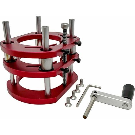 Table élévatrice de routeur Support de plate-forme de levage en aluminium Bancs de travail du bois Levage de 51 mm pour moteurs de 64 à 66 mm de diamètre Gravure Coupeuse