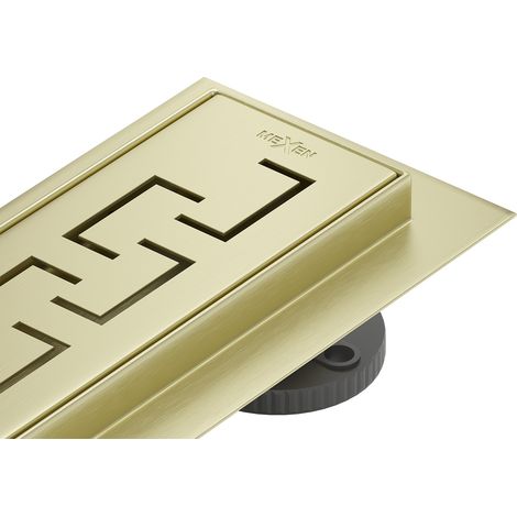 Mexen Flat 360° M15 drehbarer Linienablauf 60 cm, gebürstetes Gold - 1A24060-40 (1/5)