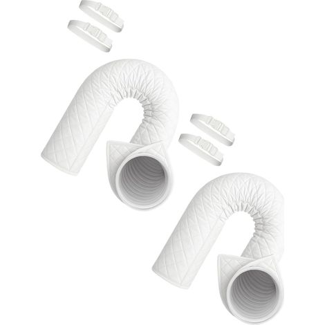 Lot de 2 housses d'isolation pour tuyaux de climatisation en tissu Oxford pour une meilleure rétention de la chaleur et une efficacité énergétique (1/5)