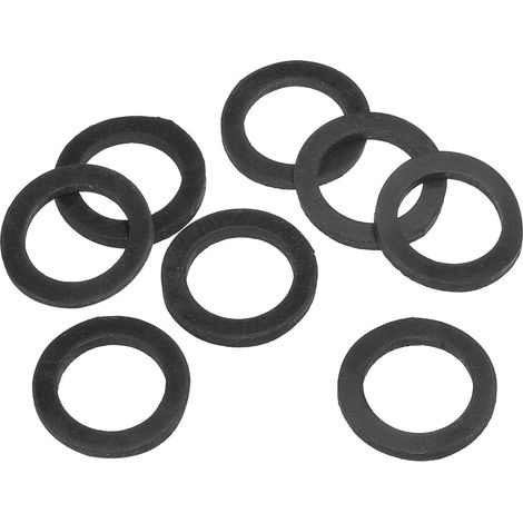 Rondelle Plate En Caoutchouc M20, Lot De 8, Diamètre Intérieur 20mm, Diamètre Extérieur 30mm, Épaisseur 3mm, Joint D'étanchéité Pour Robinet, Tuyau D'eau, Boulon De Fixation, Noir (1/5)