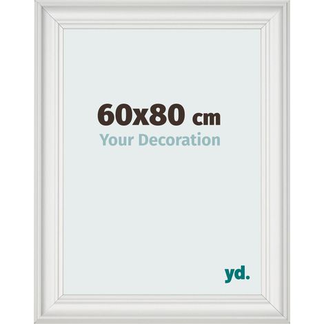 yd. - Cadre photo 60x80 - Blanc Patine - MDF - Lazio (1/5)