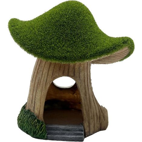 Aquarium House Resin aquarium Caves Mushroom Hut Landscape poisson grotte crevette Hideout Shelter pour petit poisson (1/5)