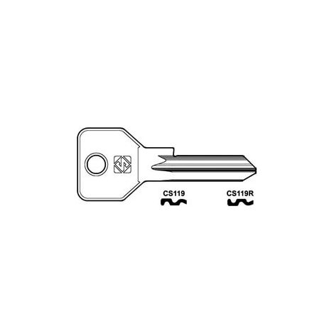 CHIAVI PER CILINDRI CISA 5 SPINE GRANDI CS119- - CS119R SX - 10 pezzi SILCA