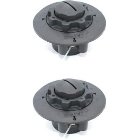 Tête de coupe-bordures (lot de 2) pour Stihl FSE 60, FSE71, FSE81, FS38, FS40, FS45, FS46, FS50, Viking TE600, TE700, TE1000, AutoCut 5-2 et AutoCut C5-2. Référence : 4006 710 2103 et 4006 710 2106. (1/4)