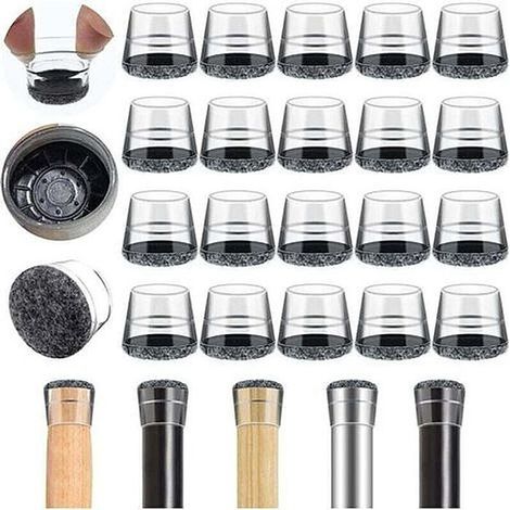 40 Pcs Embout Pied de Chaise, 14-20MM Tampon de Chaise, pour Protéger Les Pieds de Table Éviter Les Rayures au Sol (Petit (1/4)