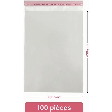 Transparent Polypropylene Pockets 31 x 43 cm (1/4)