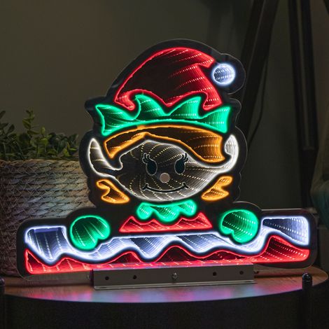 40cm Light up Christmas Elf Girl Infinity Decoration with LEDs (1/5)