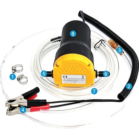 Bomba de transferencia de fluidos, diseño compacto, aplicaciones versátiles, 12 V (1/2)