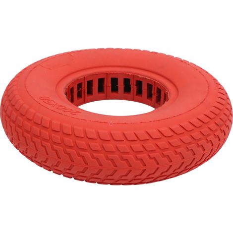 Vollgummireifen 200x50mm mit Antirutschfunktion für Elektroroller, vibrations- und explosionsgeschützt (Rot) (1/5)