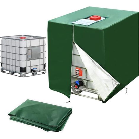 Bâche de Protection Cuve 1000L, Housse Étanche Anti-UV et Poussière Compatible avec Cuve et Réservoir IBC (1/5)