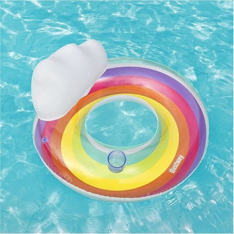 Gilet De Sauvetage Bestway Fashion Arc-en-ciel Dream Gonflable Donut Backrest