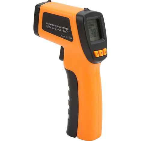 420E Berührungsloses digitales Infrarot-Thermometer, präzise Temperaturmessung, tragbares Heißluftgebläse für den professionellen und privaten Gebrauch (1/5)