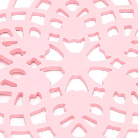 Set de table rose creux isolant thermique, dessous de tasse, bol, casserole, accessoire de cuisine (1/5)