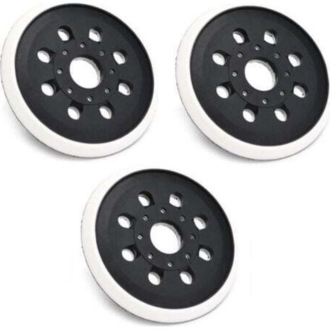 [JAMAIS UTILISÉ] 3 Pièces 125mm Plateau de Ponçage pour Bosch PEX 220 A ,PEX 220 AE, pour Skil 7402 Skil 7490, 8 Trous Auto-Agrippants, Disques de Ponçage pour Ponceuse Excentrique (1/4)
