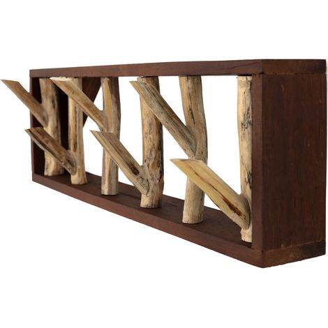 Wandhaken Wandgarderobe Treibholz 50 cm Handarbeit (1/3)