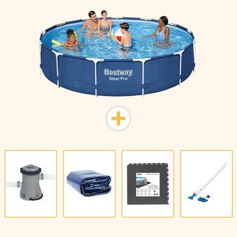 Bestway Bestway Steel Pro Ronde - 396x84 cm - 5-pièces  S315 (1/5)