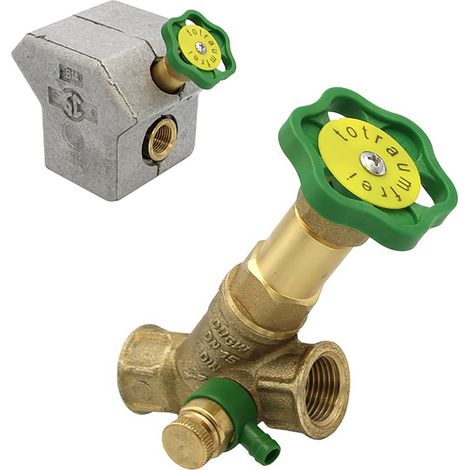 Freistromventil 1/2" - 1 1/4" mit Dämmschale und Entleerung