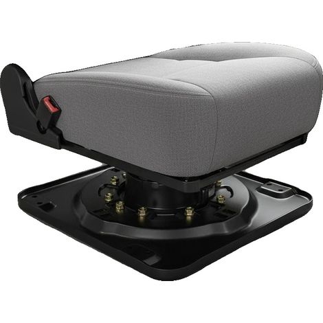 Base del sedile girevole, rotazione a 360°, struttura in acciaio resistente, colore nero. (1/5)