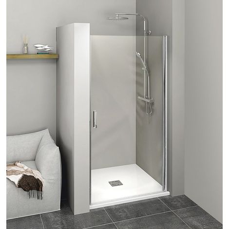Polysan Zoom - Porte de douche 90 cm, verre transparent ZL1290 (1/2)