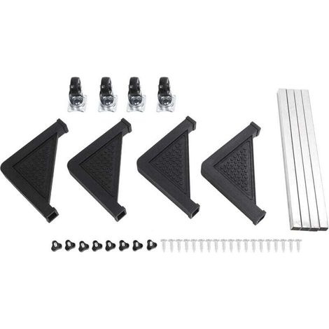 Support réglable pour lave-linge et réfrigérateur – 4 roues verrouillables, anti-bruit, hauteur ajustable, charge max 150 kg (1/4)
