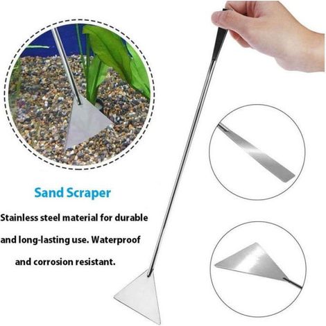 Outils d'aquarium, 5 PCS Pinces à épiler pour plantes aquatiques Ciseaux Spatules Kits Livré, pour les débutants d'aquarium, Arg (1/5)