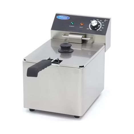 Friteuse professionnelle ECO 8 L - inox - 230 V, 3250 W - 1 panier - zone froide
