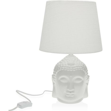 Lampada da tavolo Versa Buddha Porcellana (21 x 33 x 21 cm)