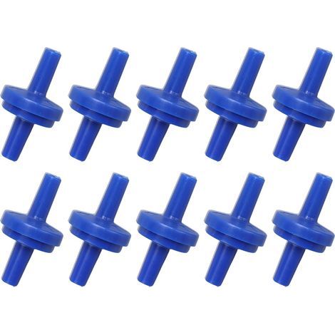 BRAVIX Lot de 10 clapets anti-retour jetables en plastique pour eau, carburant, gaz, liquide, air (4 mm) (1/5)