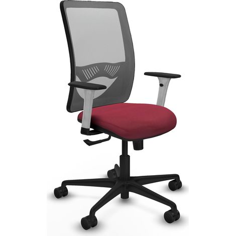 Chaise de bureau piqueras y crespo Zulema blanc soutien lombaire ajustable (1/2)