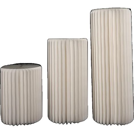 Soporte cilíndrico para papel, diseño elegante, opciones de altura versátiles. (1/2)