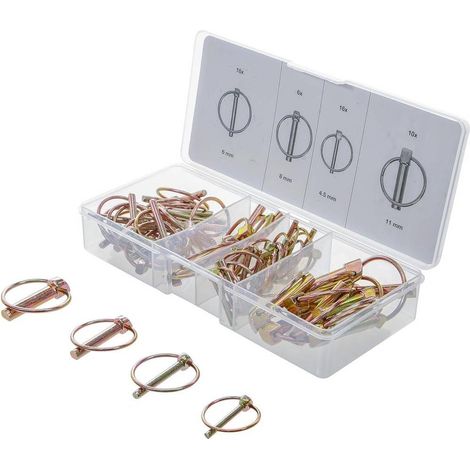 Assortiment de Goupilles Creuses 50 pcs - Acier, Variées - Fixation Précise et Durable - D-Work (1/5)