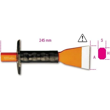 BETA Burin large avec protecteur - 1702N/PM - 50 mm