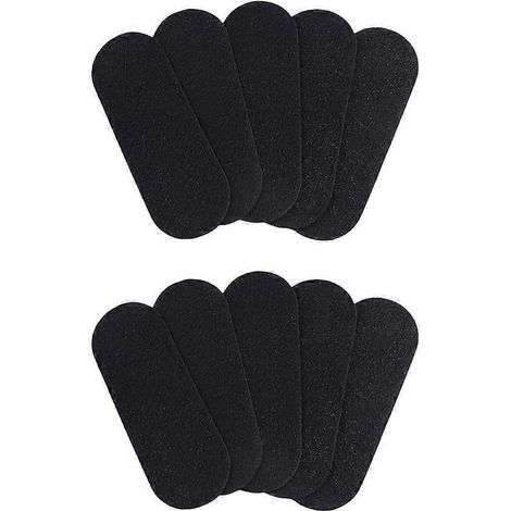 Lot de 10 filtres pour ventilateur de plafond, filtres à charbon actif de noix de coco pour pales de ventilateur de plafond, éliminent les odeurs et la poussière (format ovale). (1/5)
