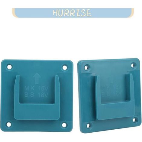 Tbest Porte-outil électrique 2Pcs Machine Holder Wall Mount Storage Bracket Fixing Devices For 18V bricolage materiel Noir Bleu (1/4)
