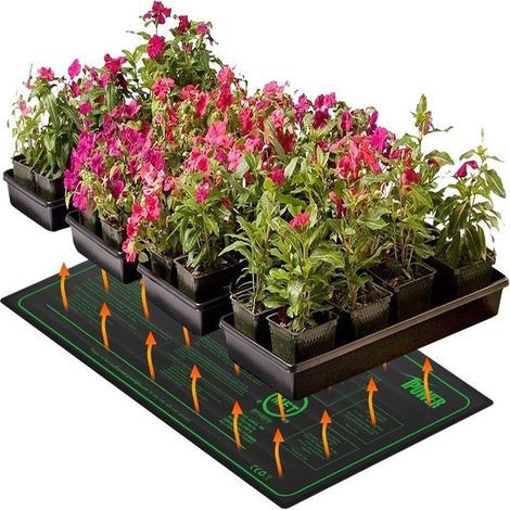 Tapis Chauffant pour Plantes Imperméable Serre de Germination Accélère la Germination des Graines, tapis chauffant pour terrarium (1/4)