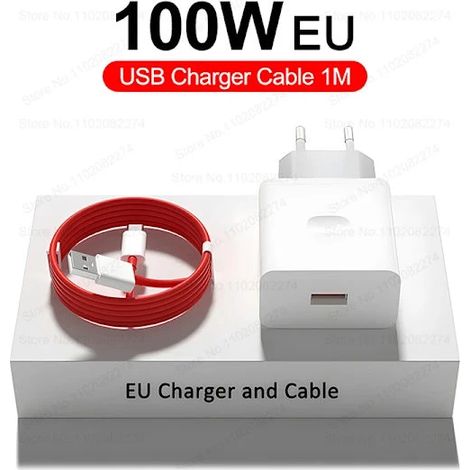 Nouveau chargeur rapide SuperVOOC 100 W, adaptateur secteur pour OnePlus 13r, 12r, 12, 13, 11, 10, Ace et 5 Pro, chargeur USB Type CK (1/5)