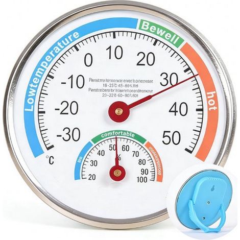 Thermometer Innenthermometer Außenthermometer Rund Kein Stromanschluss erforderlich 1 Stück Thermometer/Hygrometer Analog Mehrfarbig (1/5)